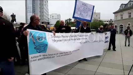 Përfundoi protesta e sindikalistëve të sektorit privat