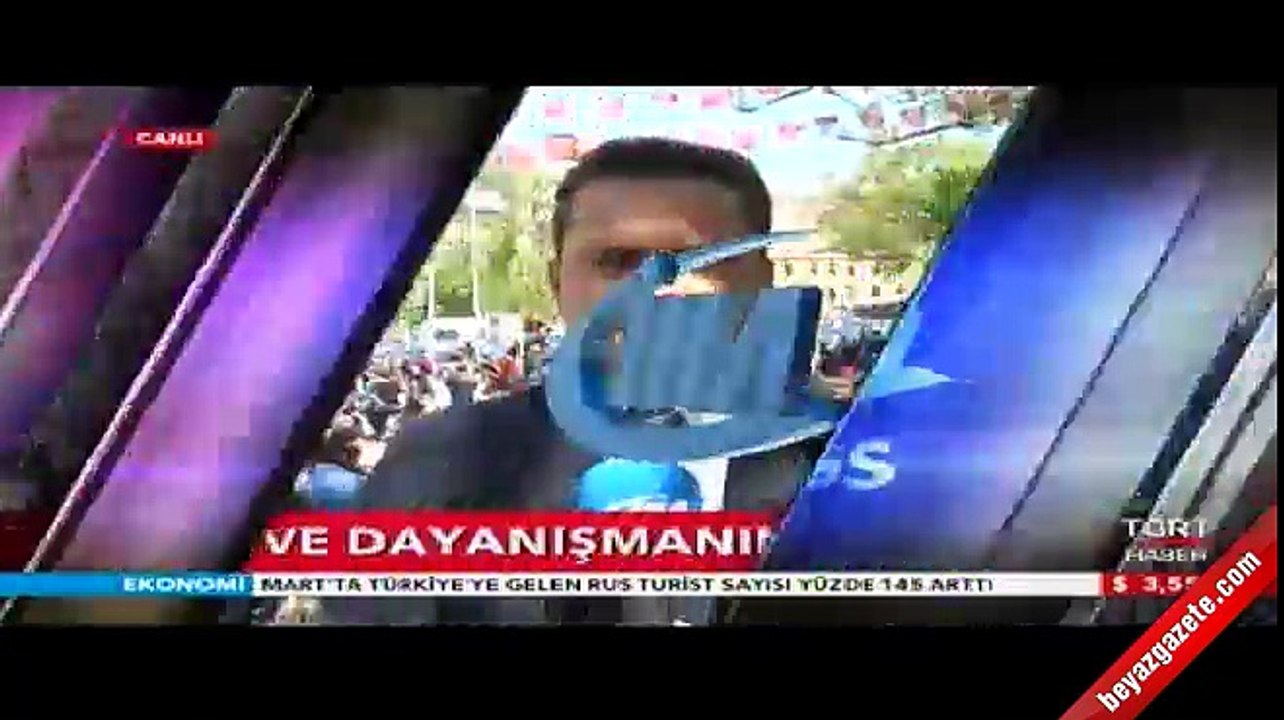 İHA muhabiri Gökmen Şahin'in canlı yayın kazası