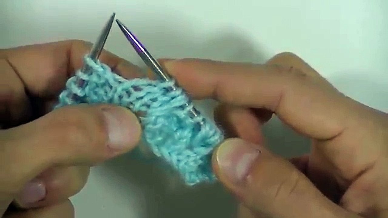 Como tejer punto ruso a dos agujas