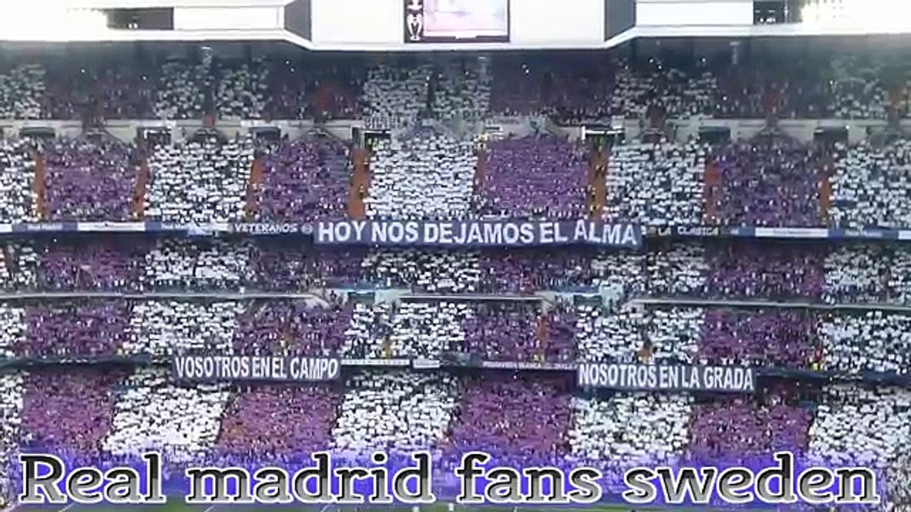نشيد ريال مدريد من الملعب