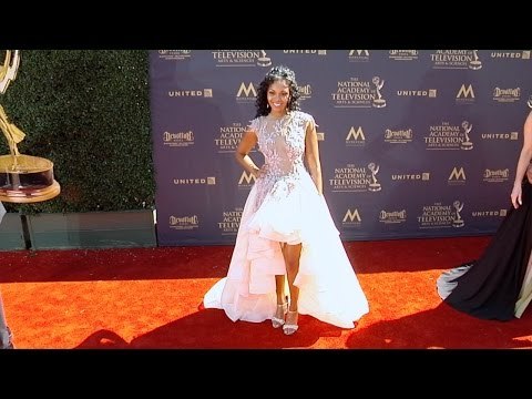 Mishael Morgan 2017 Daytime Emmy Awards Red Carpet