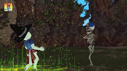 Finger Family Skeleton Vs Witch | Crazy Skeleton Finger Family | 3D  Funny Skeletons Rhyme