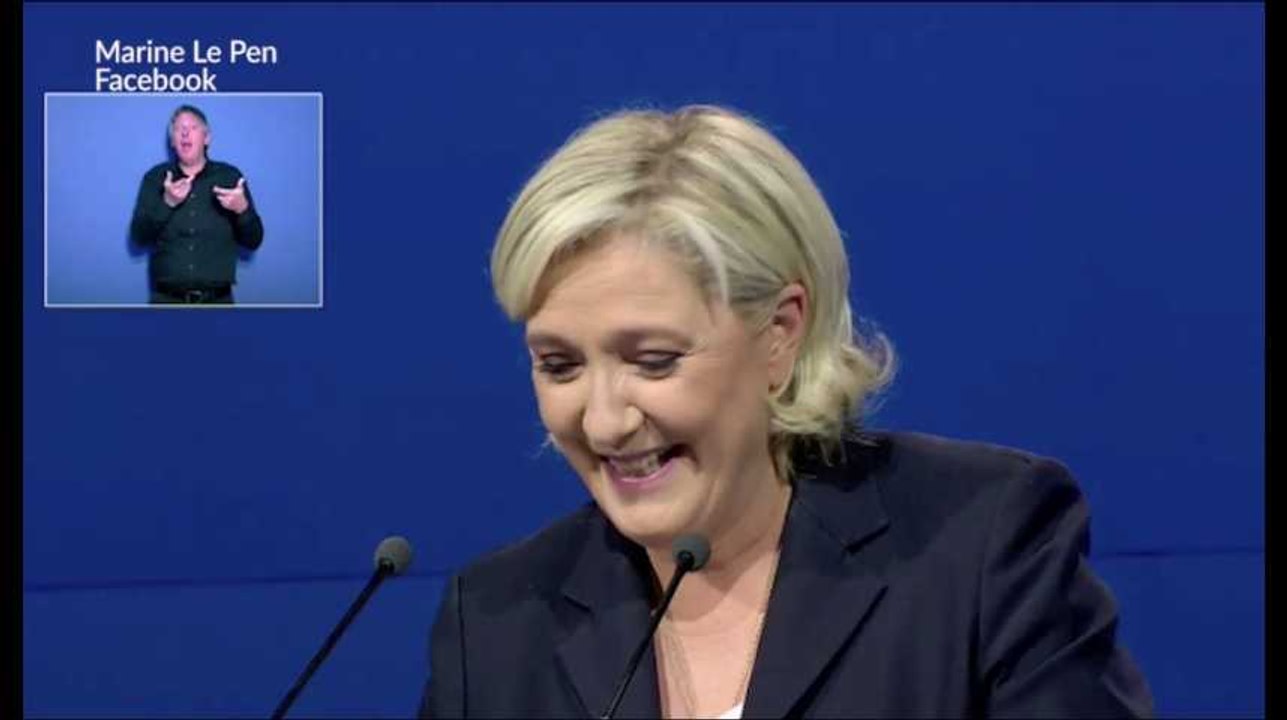 Au meeting de Villepinte, Marine Le Pen reprend le discours de François Hollande sur "le monde de la finance"