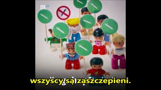 Klocki LEGO obrazują i uczą dzieci jak wygląda odporność stada poprzez szczepienia  – propaganda niem. TV!!!