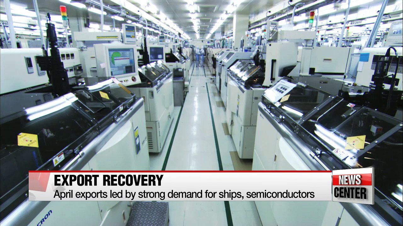 Korea's exports post double-digit growth in April