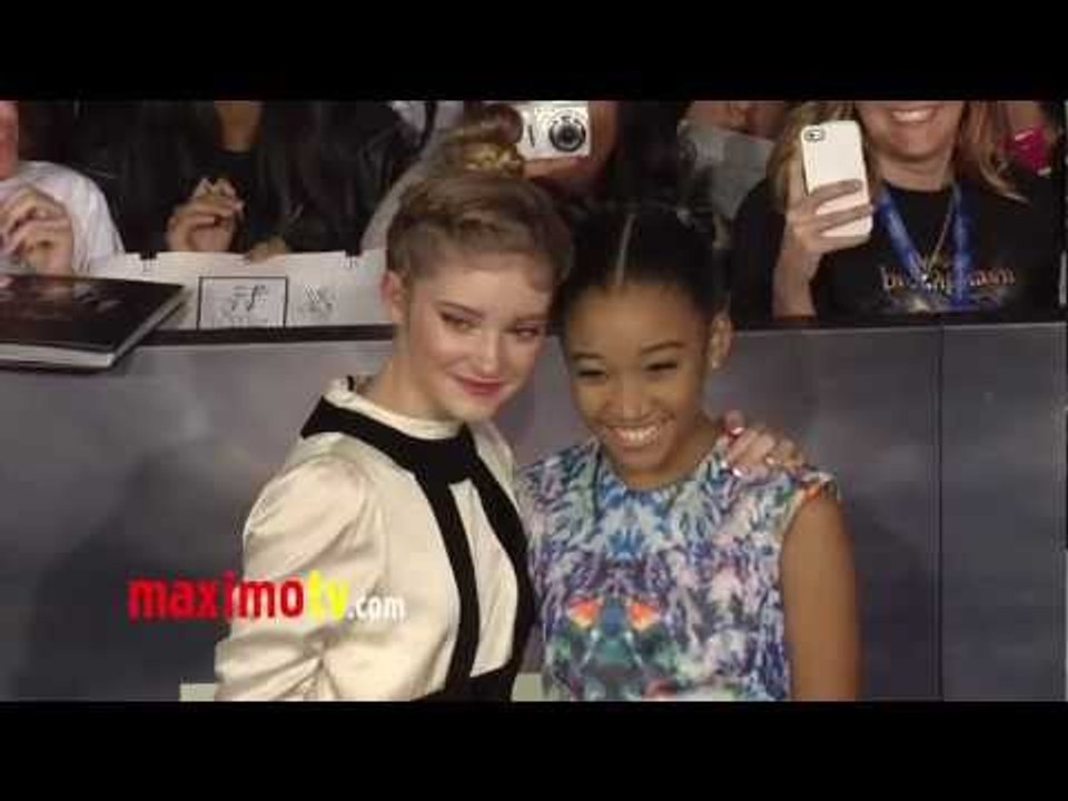 Willow Shields and Amandla Stenberg TWILIGHT "Breaking Dawn Part 2" Premiere ARRIVALS