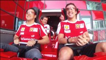 Ferrari's Alonso and Massa ride world's fastest rollercoaster at Ferrari World