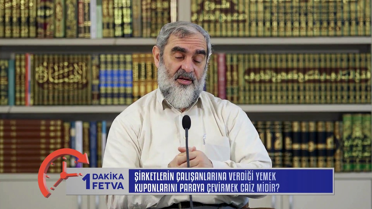 392) Şirketlerin çalışanlarına verdiği yemek kuponlarını paraya çevirmek caiz midir?/Birfetva - Nureddin YILDIZ