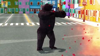 Crazy Gorilla Finger Family Rhymes for Children in 3D | Finger Family Gorilla