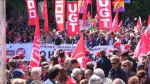Los sindicatos marchan contra la corrupción y por mejores salarios