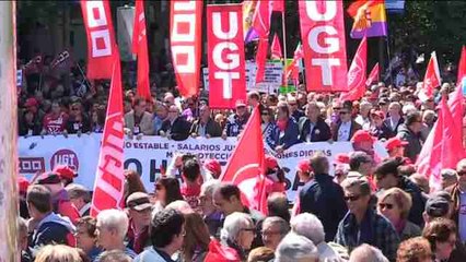Los sindicatos marchan contra la corrupción y por mejores salarios