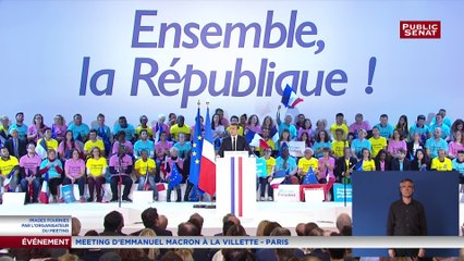"Les agents du désastre de l'extrême droite sont là, dans les rues, dans les campagnes." Emmanuel Macron