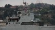 Boğaz'dan Geçen Rus Savaş Gemisinde Askerler Silahla Nöbet Tuttu
