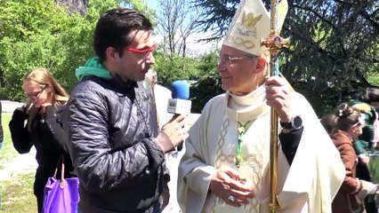 Les adieux de Monseigneur di Falco à Notre Dame du Laus