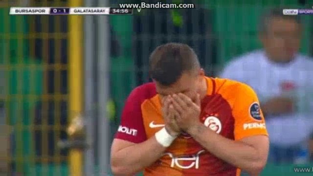 Lukas Podolski Power Shoot HD - Bursaspor 0-1 Galatasaray 01.05.2017 HD