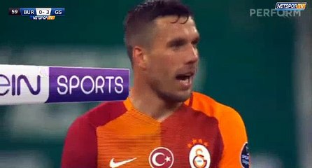 0-4 Lukas Podolski  Goal HD -  Bursaspor VS Galatasaray 01.05.2017