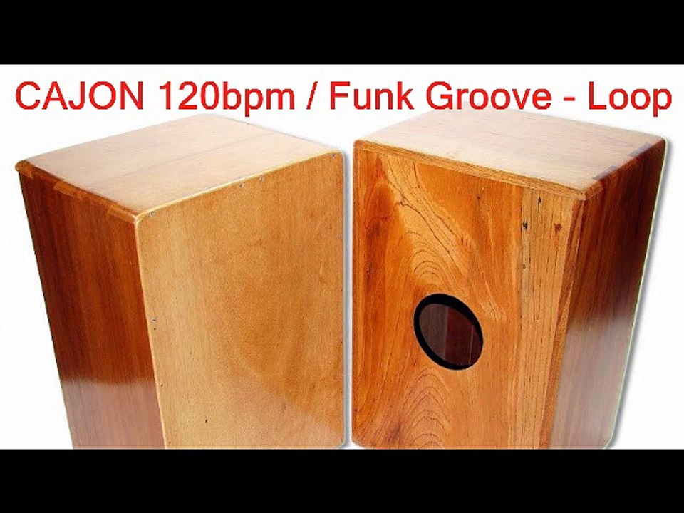 CAJON Sound Funk Beat Loop - 120bpm #1