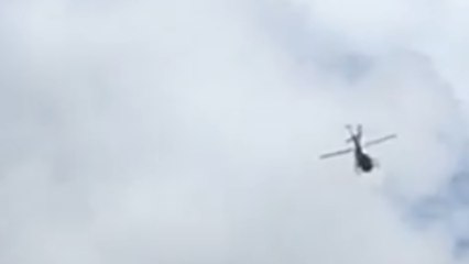 Helicóptero estatal sobrevuela La Florida