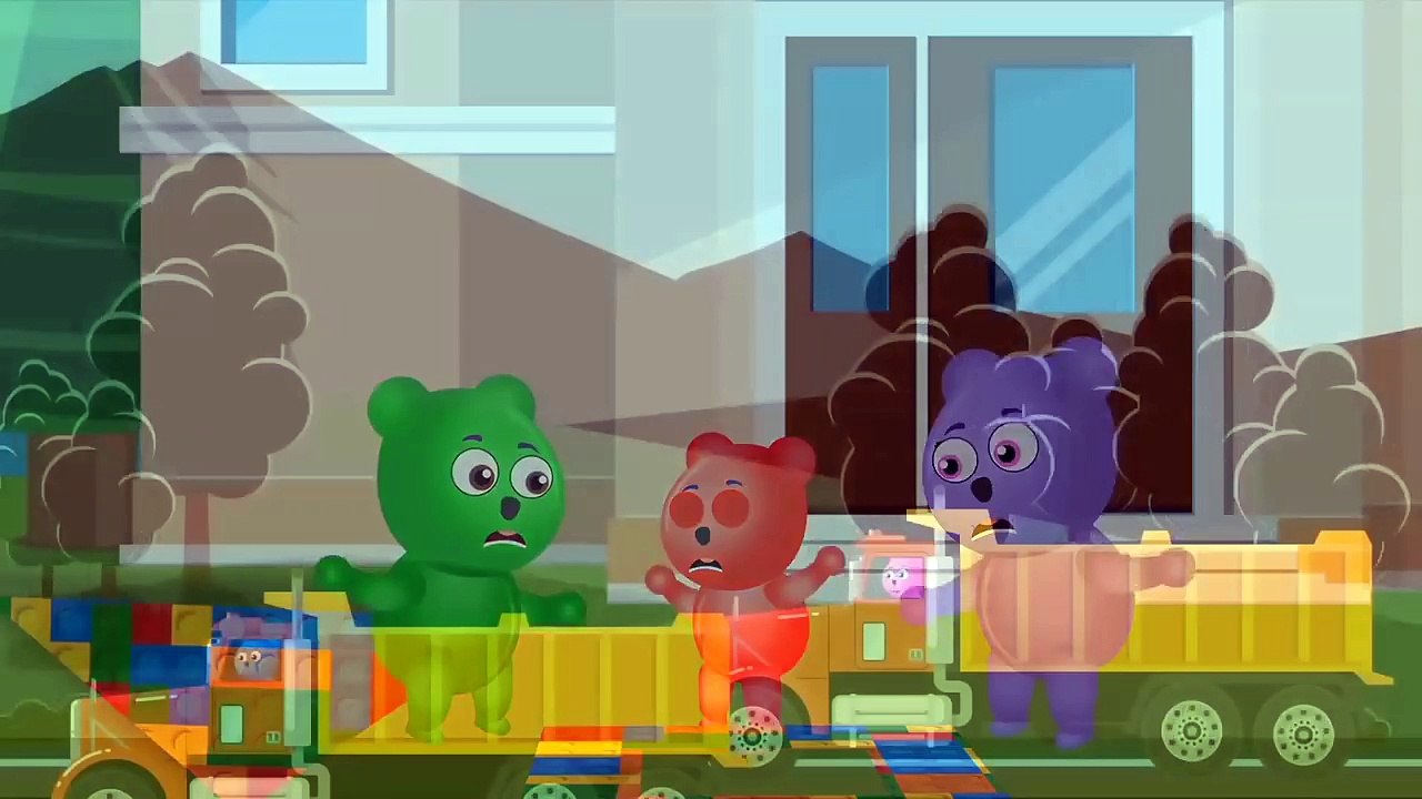 Gummy Bear LEGO  Surprise Eggs  Play Doh Nursery Rhymes