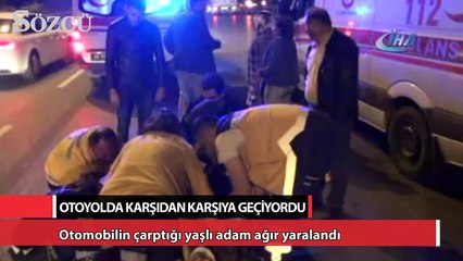 Скачать видео: Otomobilin çarptığı yaşlı adam ağır yaralandı