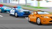 Police car w Ambulance Tow Truck in the City - Emergency Cars Kids Animation - Cars & Trucks Cartoon