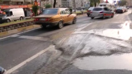 Aydın Beton Mikserindeki Beton Yola Döküldü, Trafik Kilitlendi