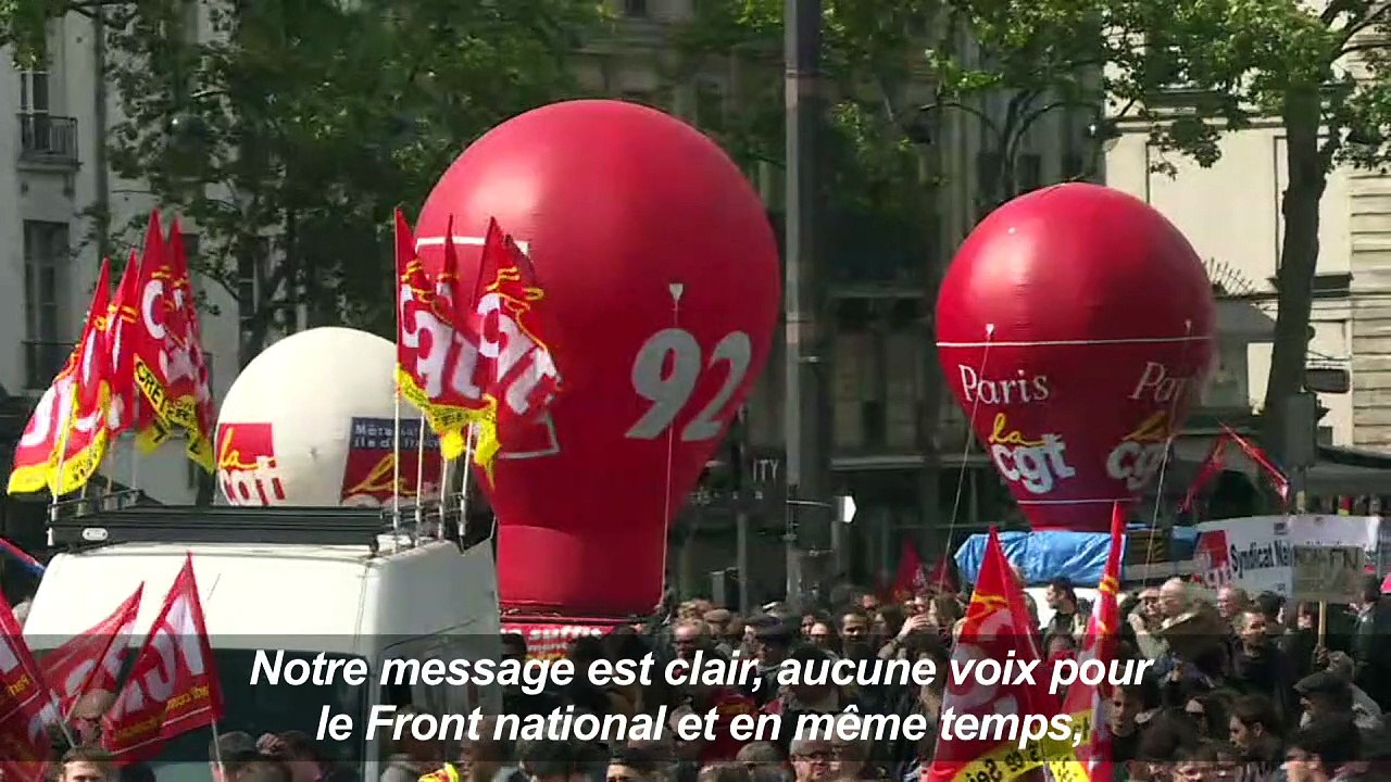 1er mai: "Aucune voix pour le Front national" (Martinez, CGT)
