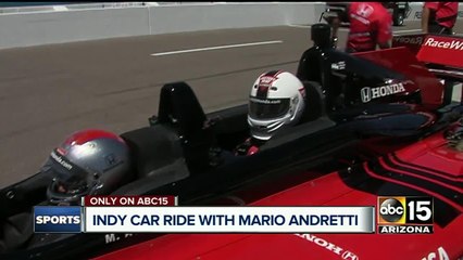 Indy car ride with Mario Andretti