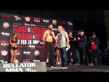 Bellator welterweight weight in face off - esnews boxing mma UFC bellator