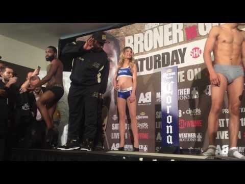 Adrien broner makes weight vs adrian granados - esnews boxing