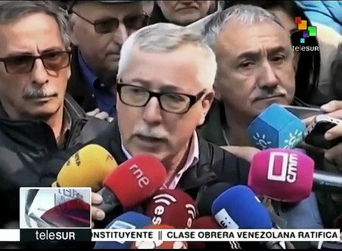 Sindicatos españoles marchan por salarios y empleos dignos