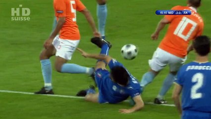 الشوط الثاني مباراة هولندا و ايطاليا 2-0 كاس اوروبا 2008