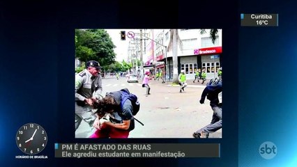 PM afasta capitão que agrediu estudante durante protestos em Goiânia