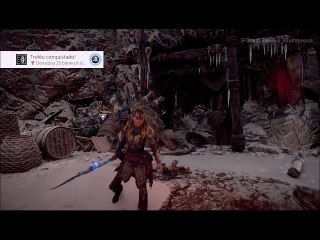 Horizon Zero Dawn - Troféu [ Derrubou 23 Bonecos De Cortador ]