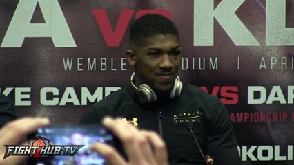JOSHUA VS. KLITSCHKO - THE FULL ANTHONY JOSHUA POST FIGHT PRESS CONFERENCE VIDEO