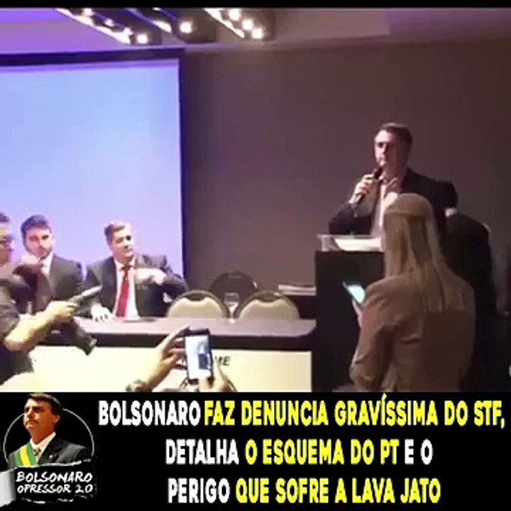 Esquema do PT - BOLSONARO faz DENUNCIA GRAVÍSSIMA do STF