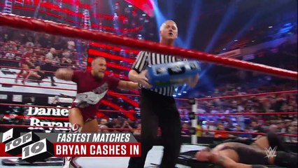 Fastest one-on-one matches - WWE Top 10