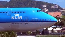 NEW! ✈ Boeing 747 Take Off & Jet Blast at SXM Sint Maarten