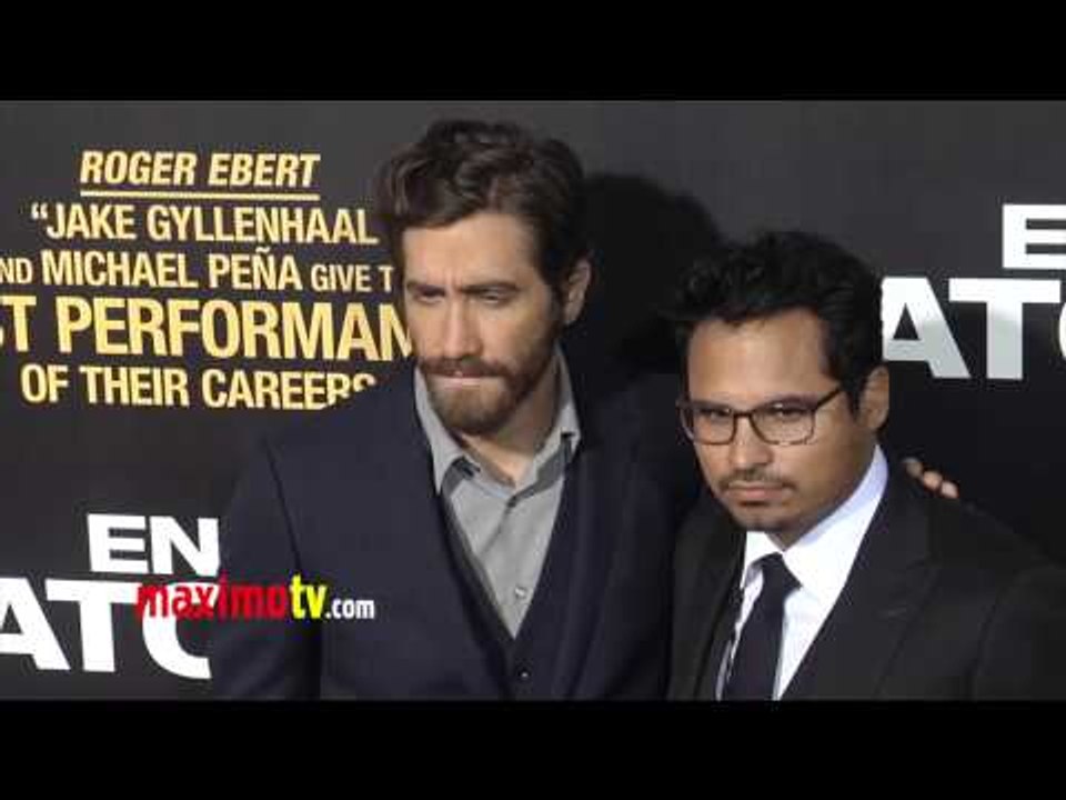 Jake Gyllenhaal and Michael Pena "End of Watch" Premiere Red Carpet ARRIVALS