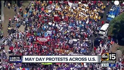 Arizona supporters join others nationwide in May Day protests