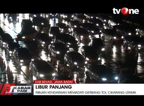 Arus Balik Libur Panjang Padati Gerbang Tol Cikarang Utama