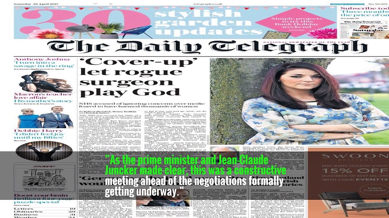 “As the prime minister and Jean-Claude Juncker made clear, this was a constructive meeting ahead of the negotiations formally getting underway.”