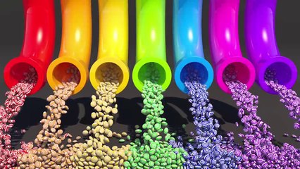 A lot of 3D Candy. Learning Colors for kids