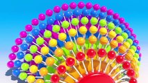 Big 3D Spiral Lollipops Learning Colors for Children