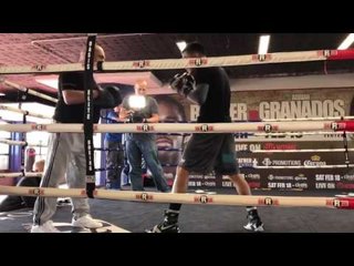 Adrian granados working out for Adrien Broner