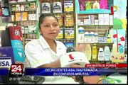 Roban cerca de 1000 soles a farmacia de San Martín de Porres