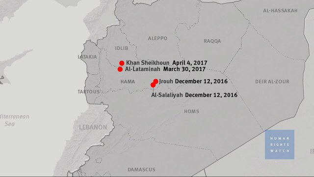 Syrian forces used nerve gas in four attacks: HRW