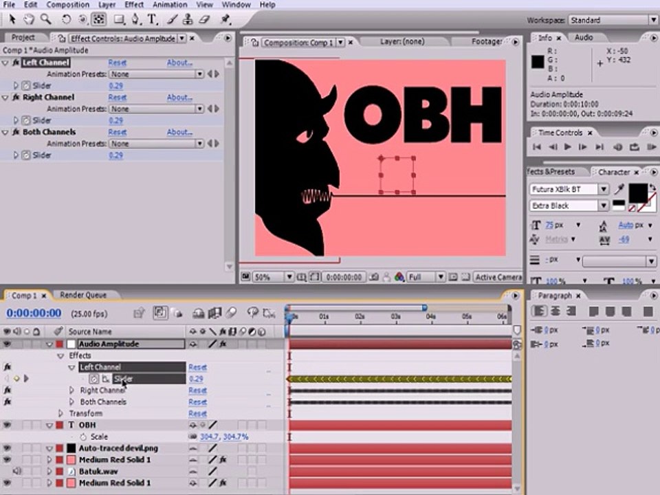 After Effects Tutorial - Wave Keyframe & Scale With Expression