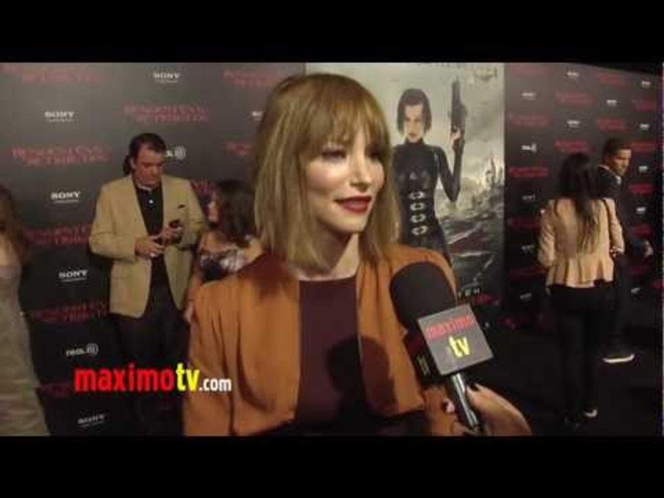 Sienna Guillory Interview at "Resident Evil: Retribution" Los Angeles Premiere