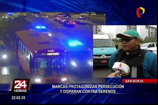 Asaltantes dispararon contra serenos de San Borja